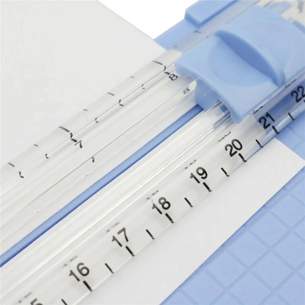 1 шт. A4 бумажный нож портативный ручной триммер для бумаги съемный пластиковый режущий мат резак для бумаги с линейкой офисные канцелярские принадлежности