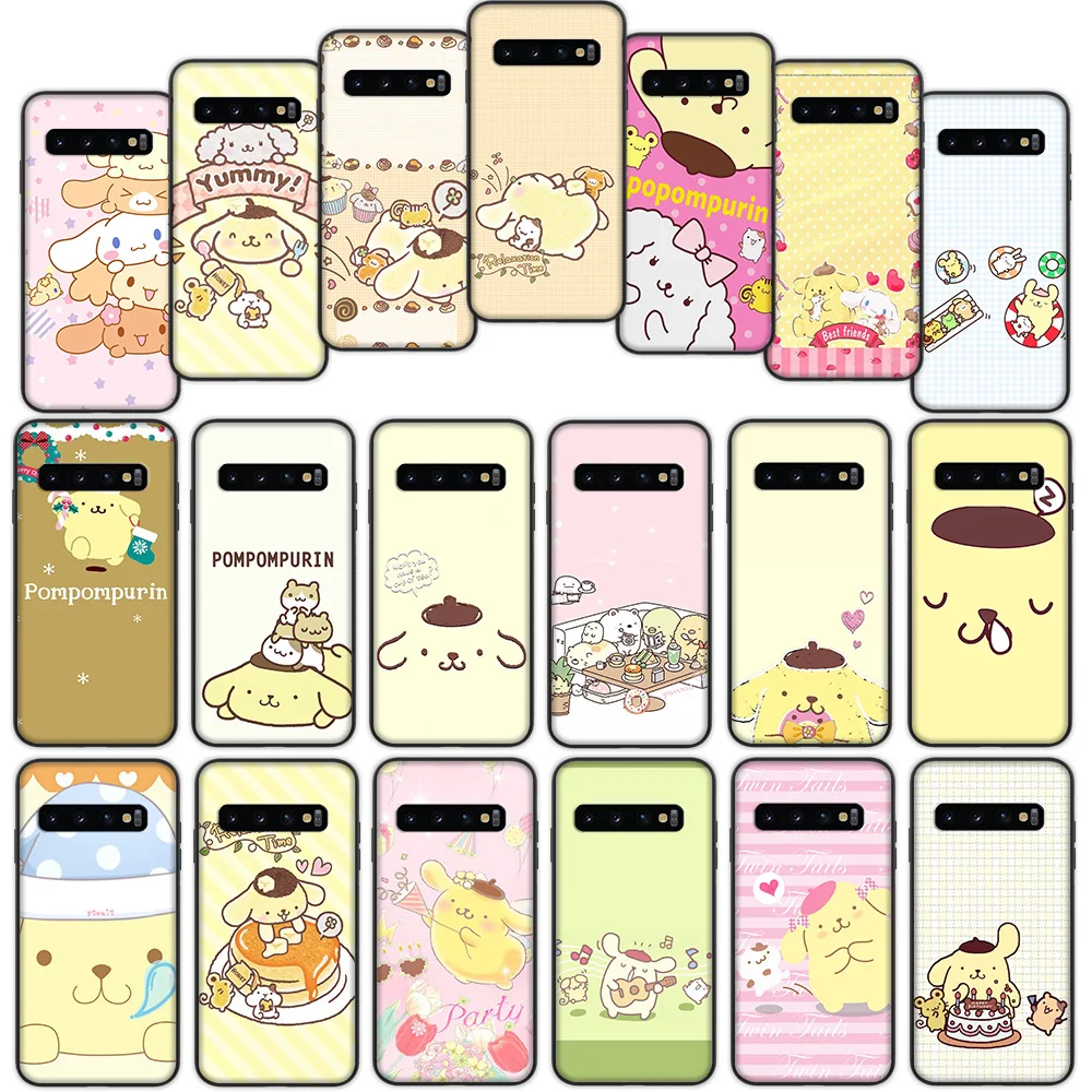 

Cute PomPomPurin lovely Soft Cover Case for Samsung Galaxy S8 S9 S10 Plus S10e S7 S6 Edge