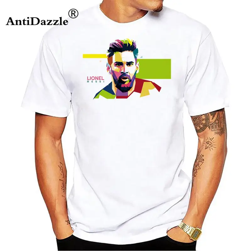 

Antidazzle 2018 Lionel Messi Shirts Barcelona Men's Short sleeve Messi T-shirts Tops Argentina jersey for fans tee shirt