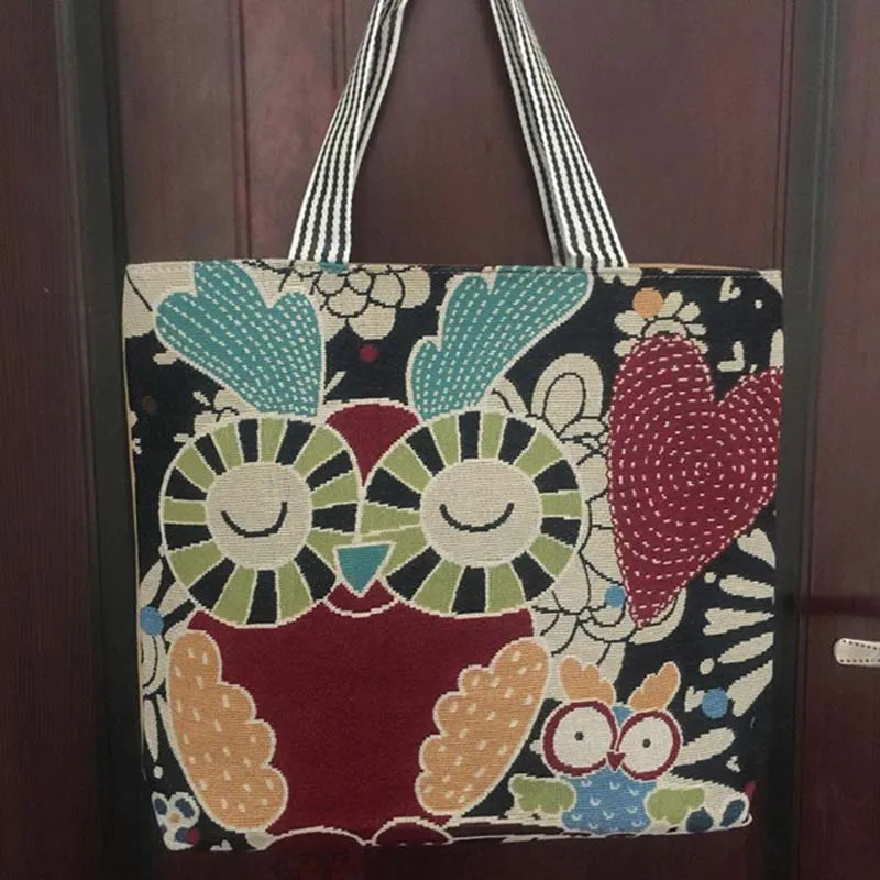 Amorvivi женская сумка на плечо, Большая вместительная Холщовая Сумка на плечо, модная хозяйственная сумка с рисунком