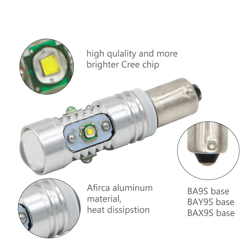 LYMOYO 2 шт./лот ba9s h6w bax9s bay9s 25 Вт h21w светодиодный автомобильный сигнальный светильник ing ширина лампы Клин светильник