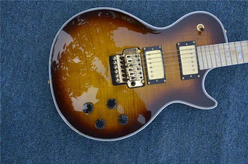 

New Arrival Custom Shop LP Electric Guitar 24 frets Maple Fingerboard Floyd Rose Tremolo In Stock Free Shipping