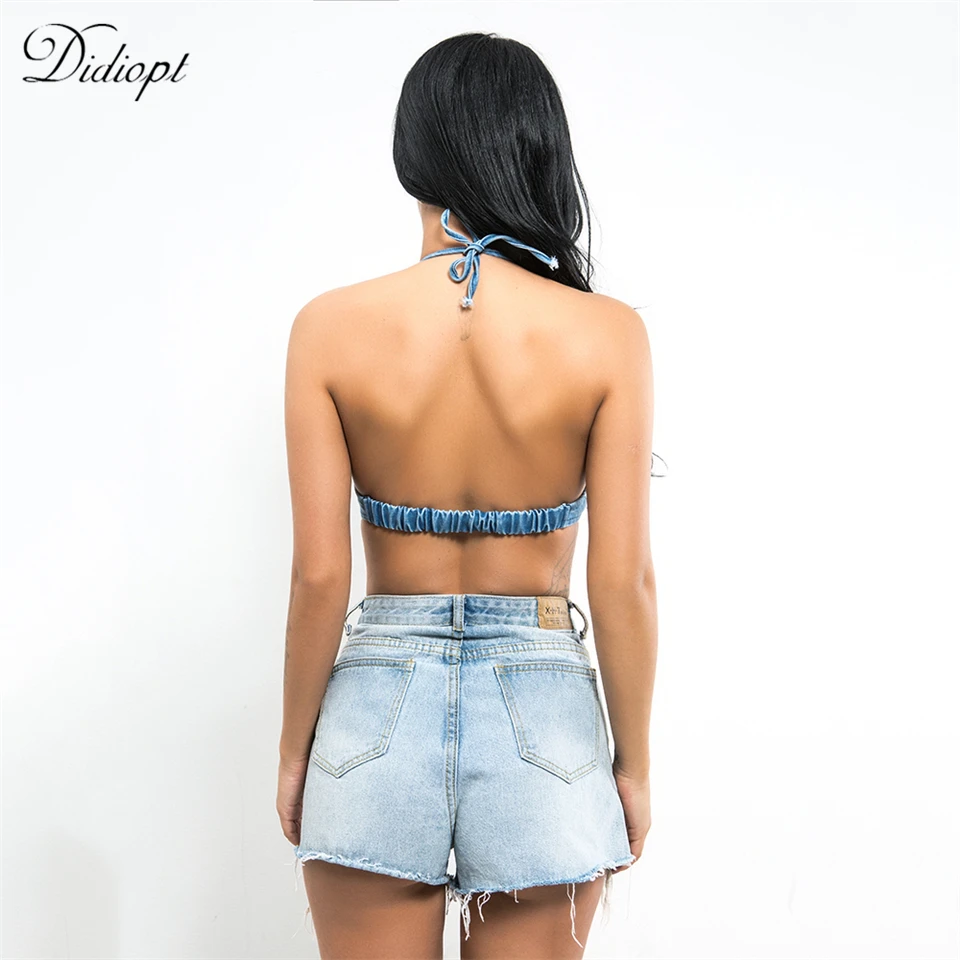 Didiopt спортивный бюстгальтер новая сексуальная модель тела для женщин джинсовый топ-Бюстгальтер выделяет тело Слинг Колготки бюстгальтер T3116