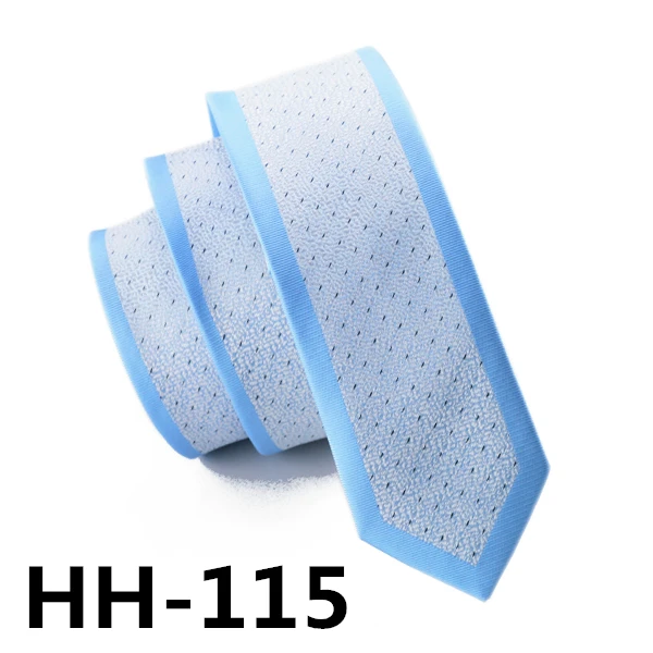 HH115 Hi-Tie распродажа мужской тонкий галстук 6 см шелковые Узкие галстуки для мужчин школьные повседневные синие зеленые Узкие галстуки цена - Цвет: HH115
