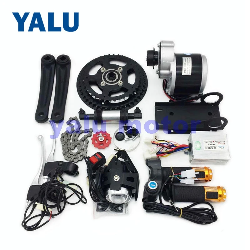 Bicicleta de Montanha Acelerador com Indicador Kit de Conversão Elétrica Kit Motor Acionamento Médio Bateria My1016z3 36 v 350 w