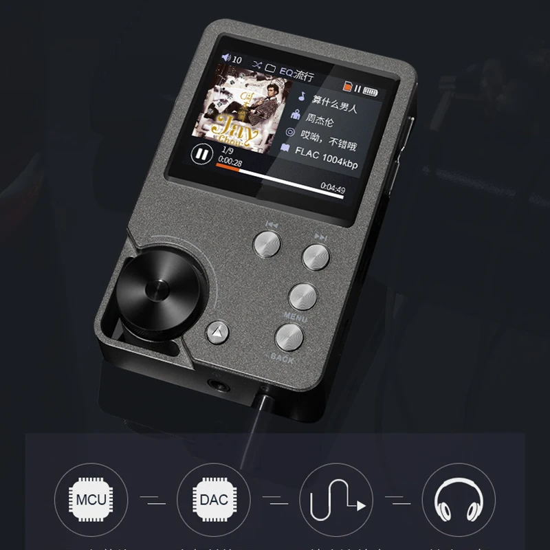 MP3 плеер обновленная версия DSD64 24 бит/192 кГц начального уровня HIFI музыка Высокое