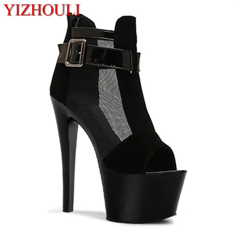 Classique Sexy Chaussures Noir blanc Femmes Fermeture En Cm Éclair 17 Talons Suède Club Mariage Mode Aiguilles Banquet De r0nHxwSrqB