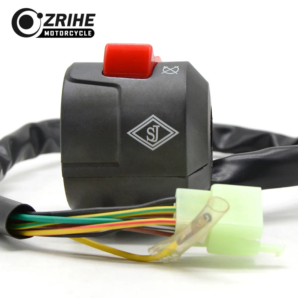 Новый черный LED мотоциклетные свет ВКЛ ВЫКЛ фары Рог Кнопка включения руль туман