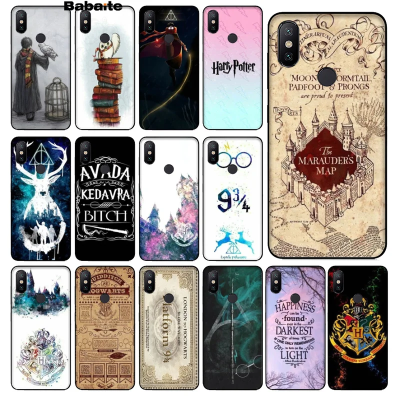 

Babaite Harry Potter TPU Soft Silicone Phone Case Cover for Redmi 5 plus Note 5 Note 4 4X Xuiao Mi Note 3 8 8 SE 6