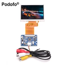 Podofo 3.5 “TFT ЖК-дисплей Дисплей RGB ЖК-дисплей Дисплей комплект модуль, Мониторы Экран для автомобиля, Фоторамки Многофункциональный автомобиль-Стайлинг