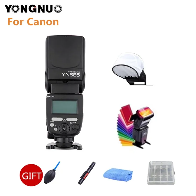 

YONGNUO YN685 YN685C GN60 Wireless 2.4G HSS Speedlite TTL Flash Speedlight for Canon 7D 700D 70D D700 1200D 750D DSLR Camera