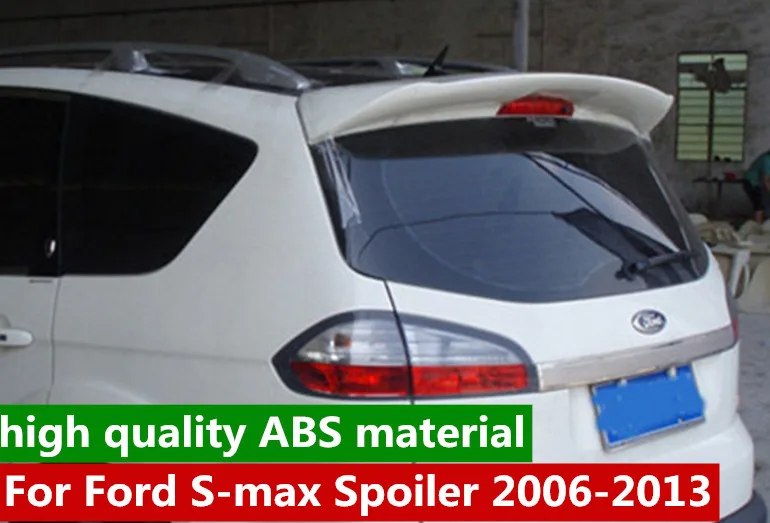 Для Ford Smax S max Спойлеры высокого качества ABS Материал грунтовка или черно белая