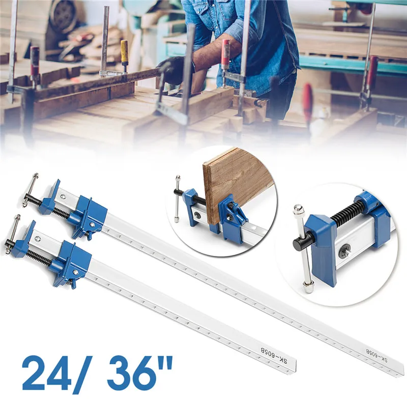 

24/36 Inch Heavy Duty F Clamp Bar Wood Clamps For Woodworking Wood Clamping Carpenter Quick Wood Clamps Holder Cramp Grip