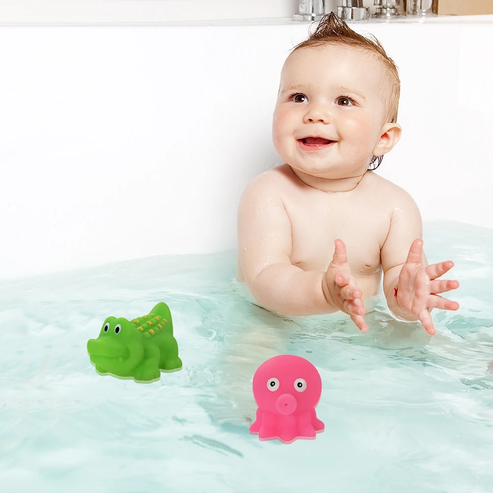 Детская ванна веселые игрушки морские животные белки и Floaties Обучающие Развивающие игрушки для ванной детские развивающие игрушки для ванной