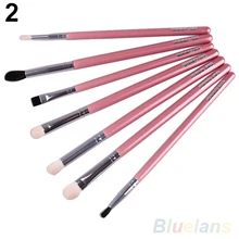 7Pcs Professional Makeup Eyeliner Eyeshadow Cosmetic Eye Brushes Tool Kit Set 2SSY