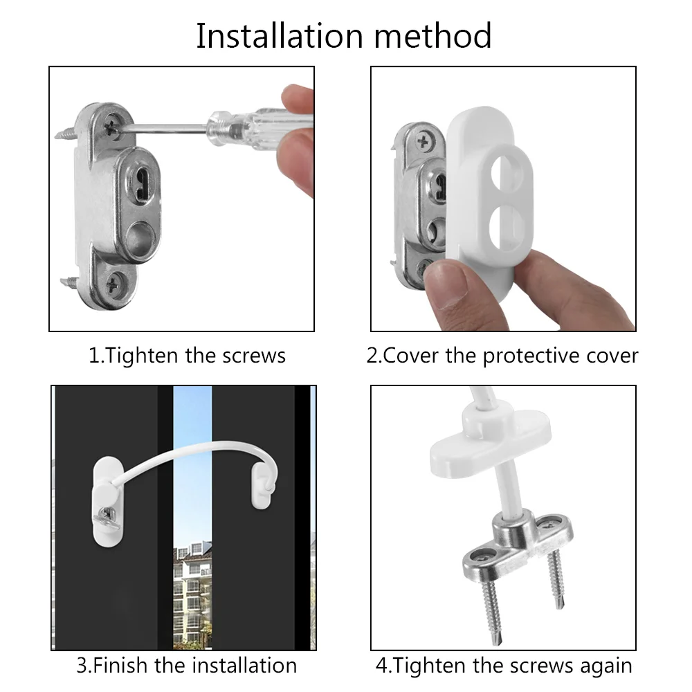 4 шт. дети ограничитель для блокировки окон замок для безопасности ребенка дверной кабель замки безопасности провода Catch Главная Прокладка