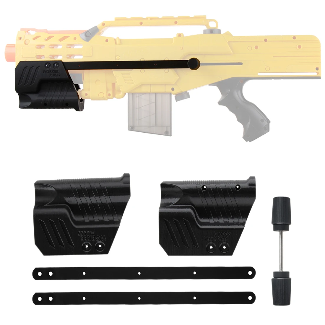 

New F10555 No.187 Pull-Down Kits Style B Gun Parts For Nerf N-Strike Longshot CS-6 And For Nerf N-Strike Elite Longshot CS-6