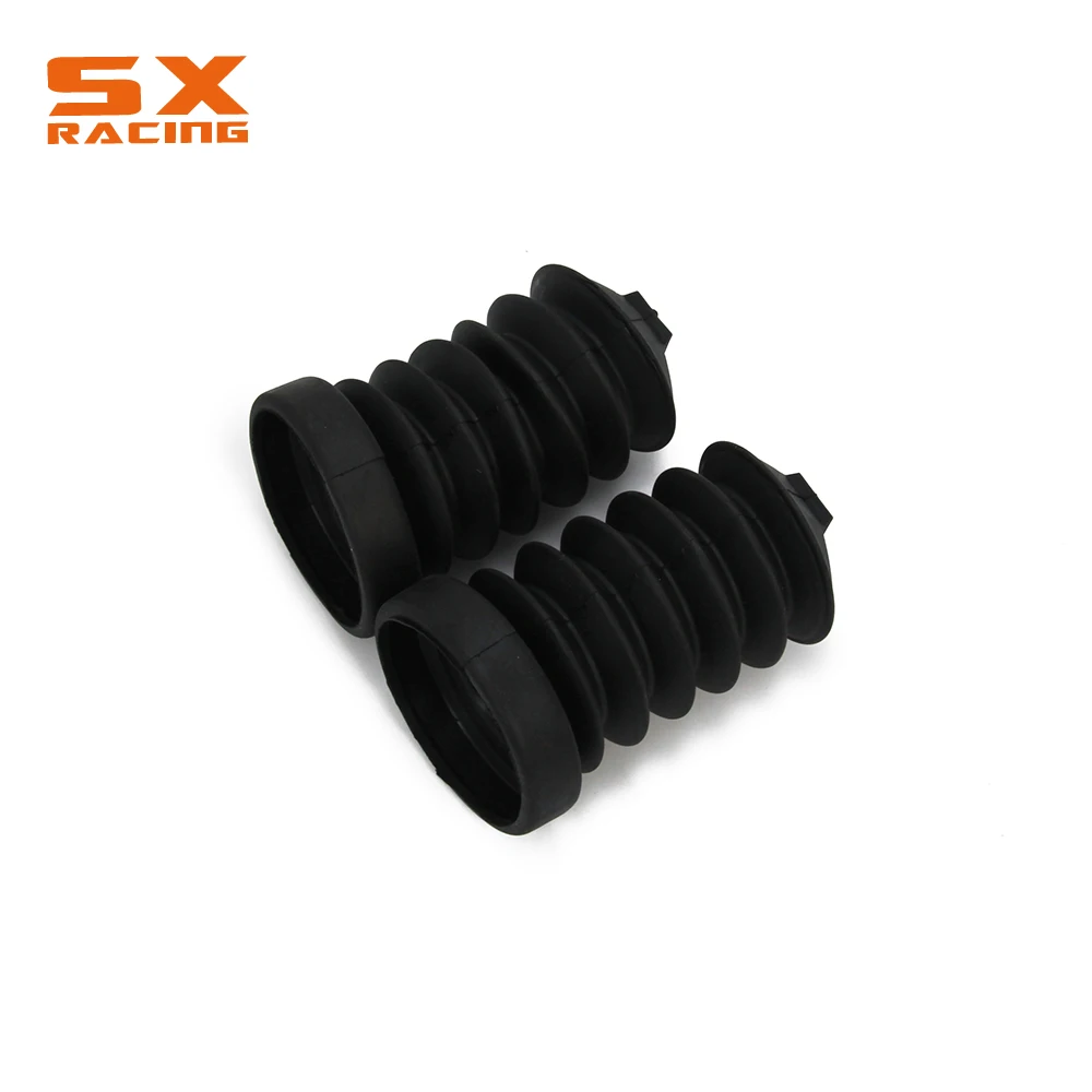 

Motorcycle Street Bike Rubber Rear Shock Absorber Fork Cover Gator Boot For Harley Glide FLHTC FLHTP