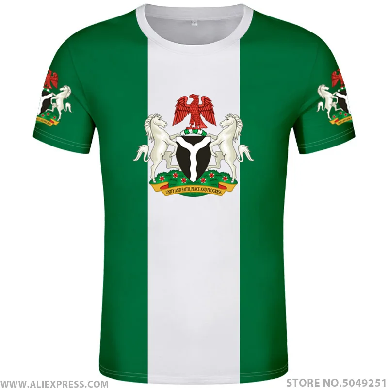 

NIGERIA t shirt diy free custom made name number nga t-shirt nation flag ng federal republic nigerian college text photo clothes