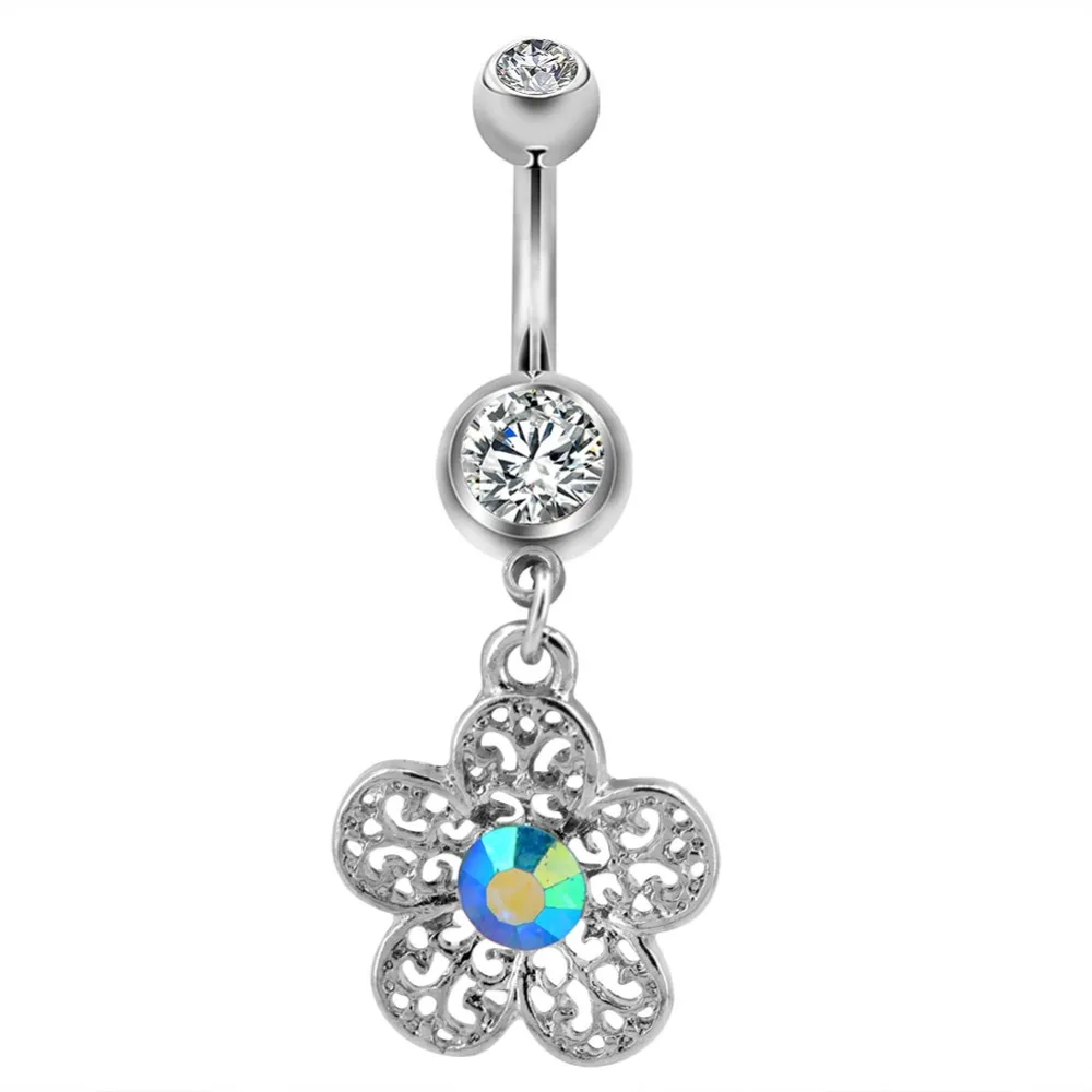 belly button rings set (3)小图