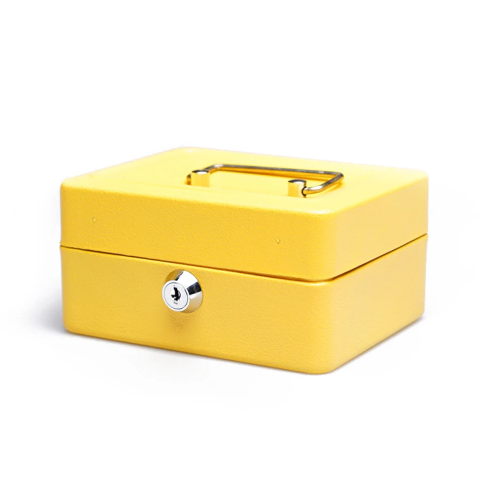 Креативный ящик для хранения с замком ключ мини домашний маленький железный ящик для хранения страховой чехол экономия денег ящик для