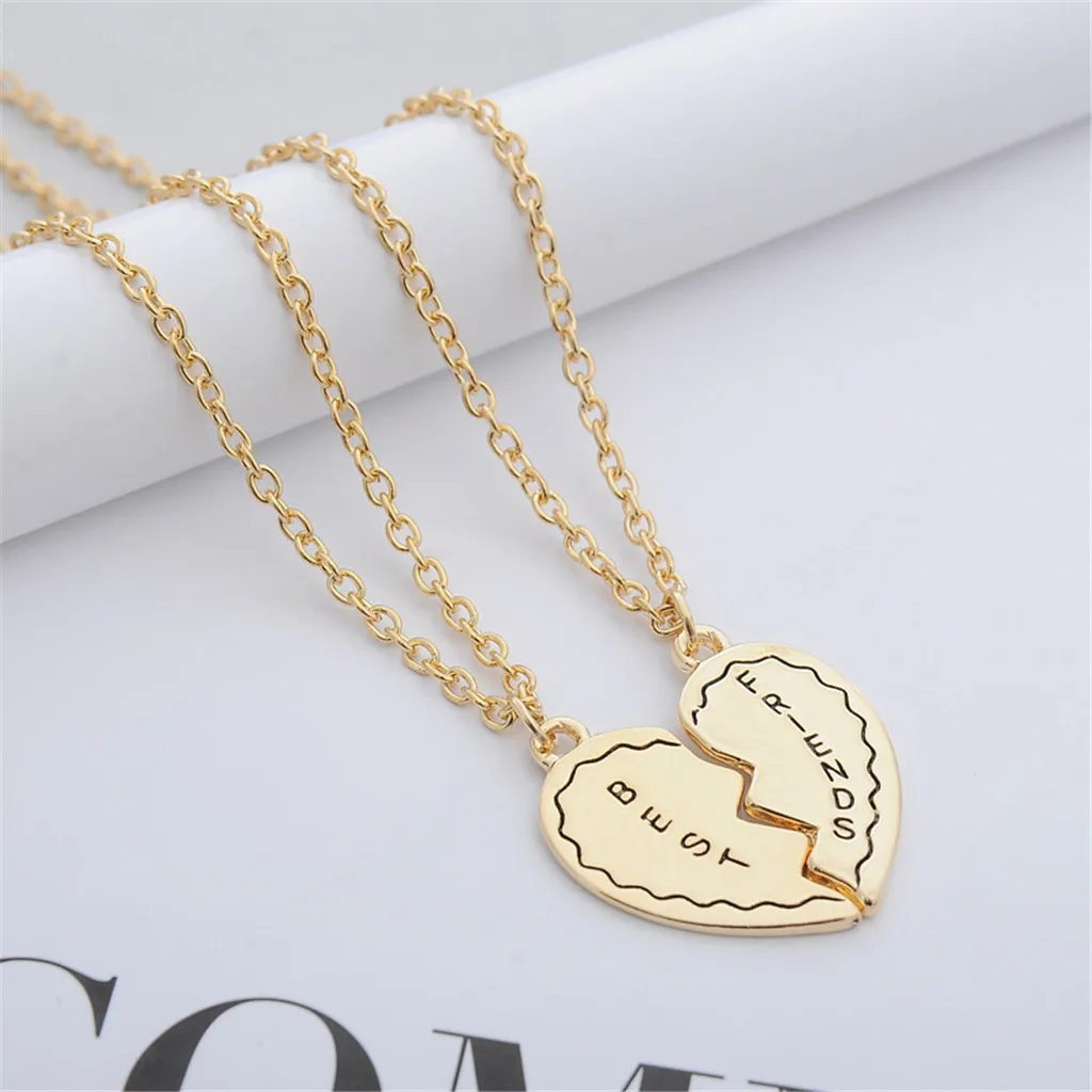 

Stylish Necklace Women Kolye BFF Best Friends Necklace Pendants Lady Jewelry Gothic Choker Collares Collares De Moda 2019 L0515