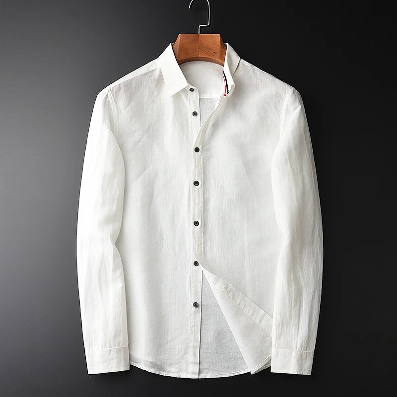 

Minglu Brand Skin-friendly Breathable Cotton Linen Men's Fashion Shirts Hight Quality Slim Casual Comfortable Men Shirts S-4XL