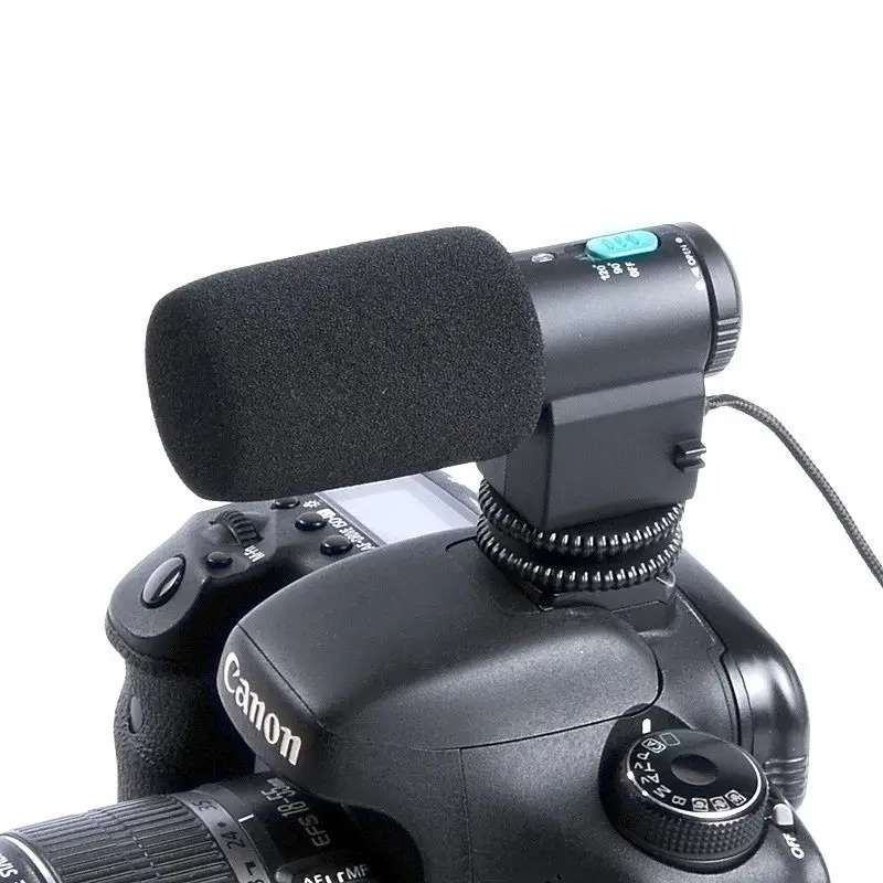 Camera Mini External Stereo Microphone Mic For 600d 650d 700d 5d Ii Nikon D3200 D5200 D7100 D8100 Dslr - Microphones - AliExpress