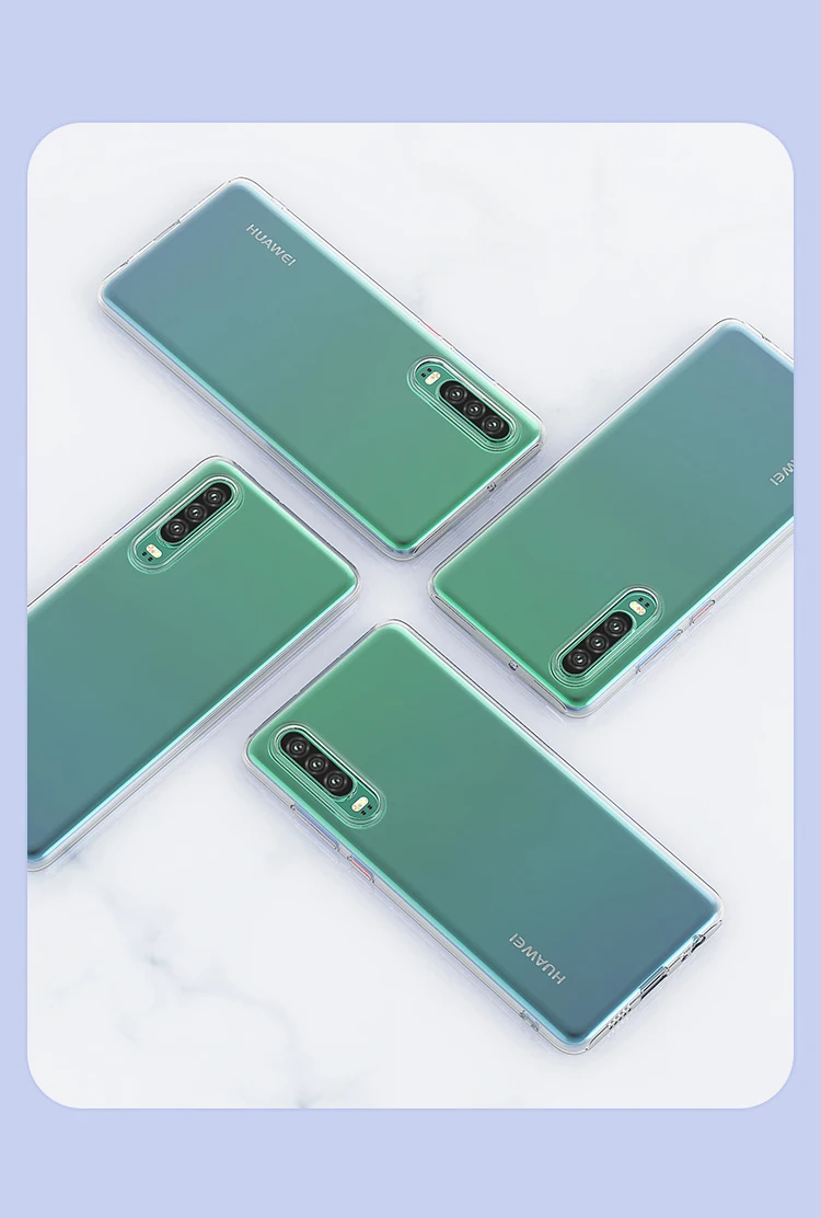 Прозрачный чехол из ТПУ для huawei P30/P30 Pro/P30 Lite Мягкий силиконовый чехол тонкий прозрачный чехол для телефона P30Pro P30Lite huawei P30 Gel