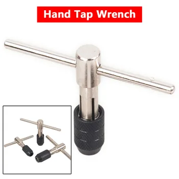 

M3-M6(1/8"-1/4") Screw Tap Holder Hand Tool T Type Machine Hand Tap Wrench Screw Thread Taps Reamer