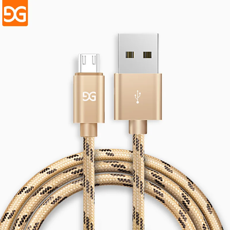 Micro USB кабель 2 1 А нейлоновый для быстрой зарядки и передачи данных Samsung Xiaomi LG
