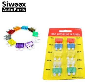 

High Quality 2 Pack Low Profile Car bike van auto plug in fuses 10A 15A 20A 25A 30A