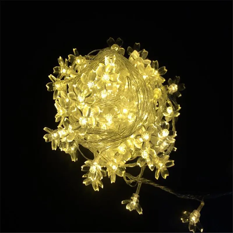 7,5 m 50LED luz Cerezo colgante Floral Garland Luces de la secuencia de la decoración al aire libre jardín Luz de hadas del partido Luces 7,5 m 50LED luz Cerezo colgante Floral Garland Luces de la secuencia de la decoración al aire libre jardín Luz de hadas del partido Luces
