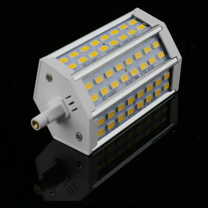 Заводская цена R7S Светодиодная лампа 15 Вт 25 24 48Led SMD5730 r7s 78 мм J78 118 J118 прожектор