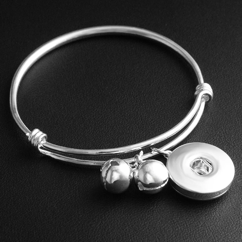 christmas Bells silver 18mm Snap button Jewelry adjustable Charm Bangles FM268 | Украшения и аксессуары