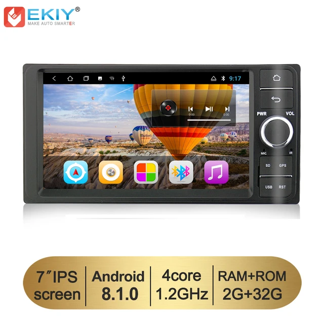 $US $152.01  EKIY 7'' 2 Din Android 8.1 Car Multimedia Player Universal Auto Radio For Toyota Corolla Hilux Camr