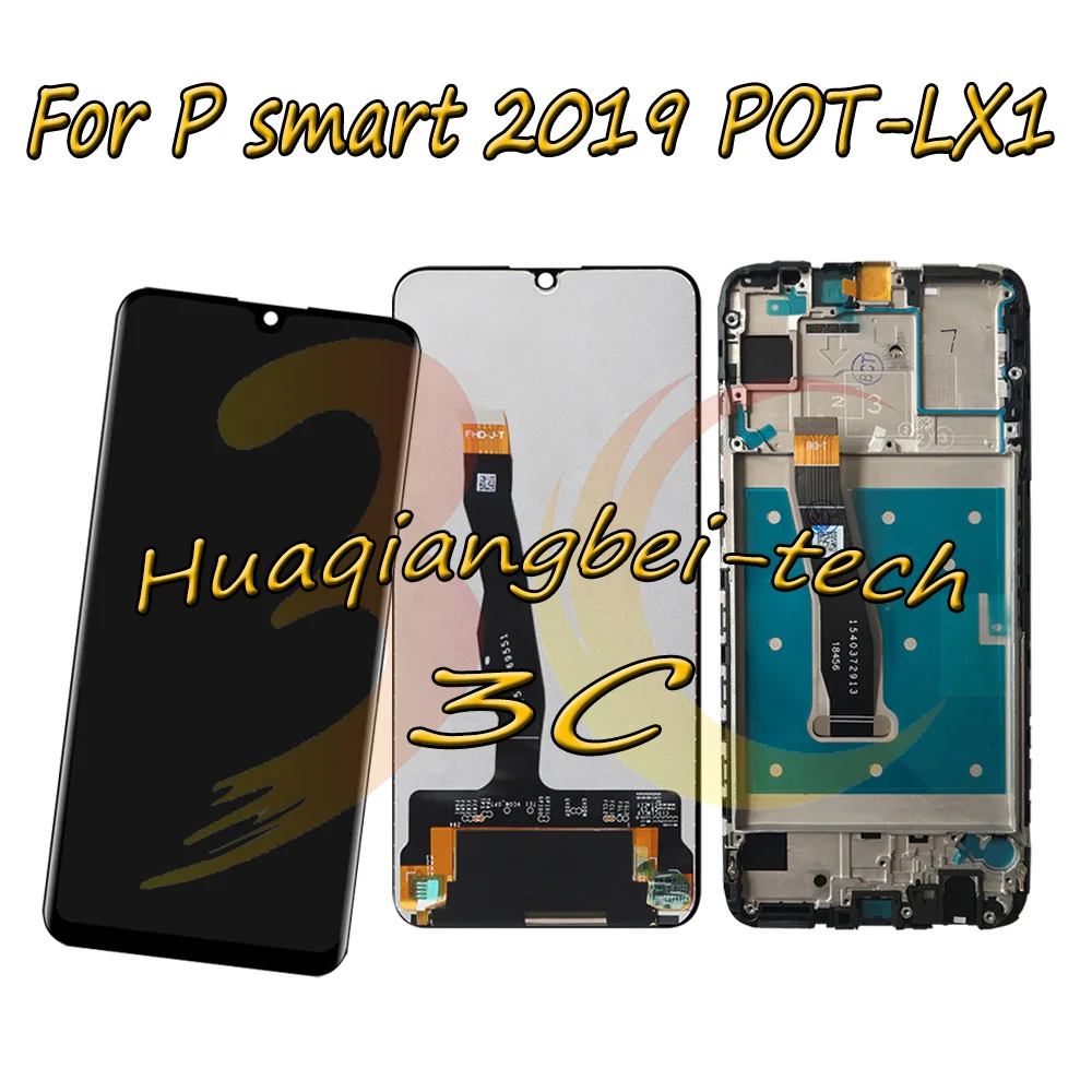 For Huawei P Smart 2019 Pot-lx1 / Pot-lx1af / Pot-lx2j Pot-lx1rua Pot-lx3  Lcd Display Touch Screen Digitizer Assembly With Frame - Mobile Phone Lcd  Screens - AliExpress