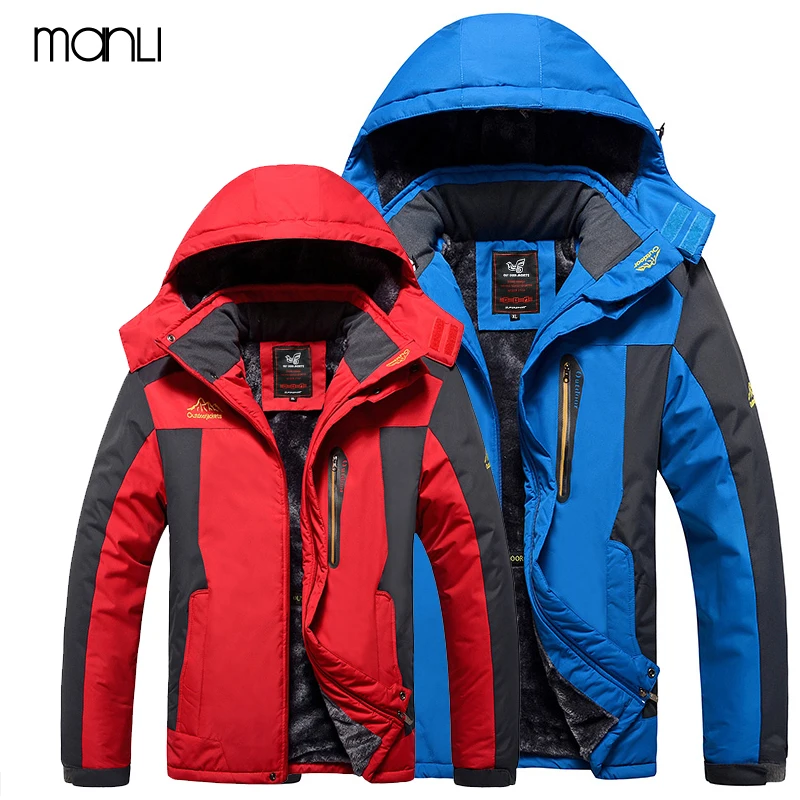 

Warm Mens Winter Windstopper Outdoor Camping Hiking Jacket Men Water Resistant Fishing Jaqueta Masculino Climbing Skiing Coat