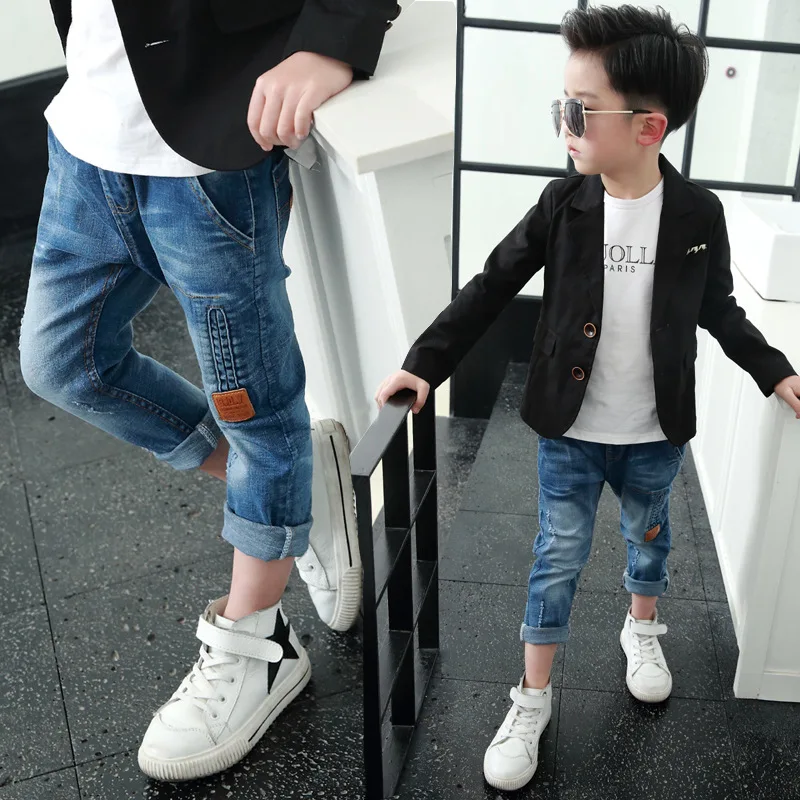 Venta Caliente Grande Ninos Vaqueros Ninos Pantalones Pantalones