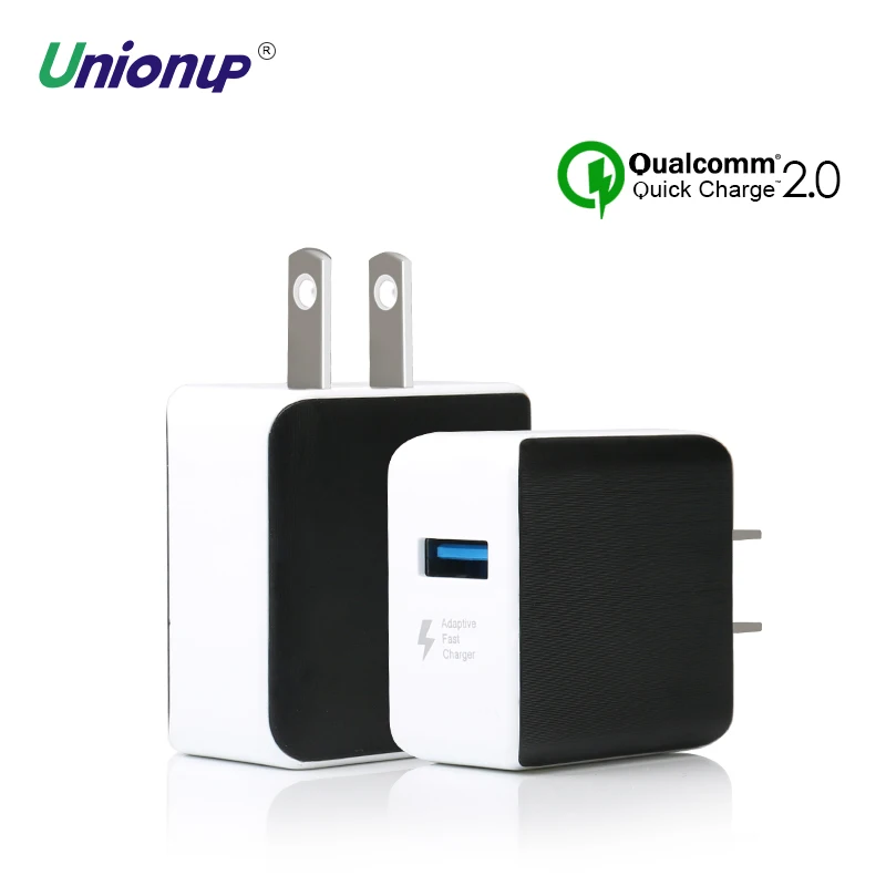

Unionup Quick Charge QC 2.0 Fast Charger 9V1.8A/5V2.5A Travel Wall Phone Adapter EU/US Plug for Xiaomi redmi Samsung s6 s7 edge