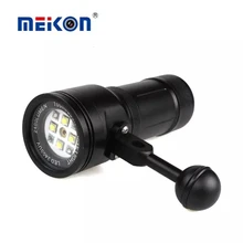 MK-15 Meikon 2400LM Plongée Flash Torche Éclairage Lumière avec Laser pour Sous-Marine Waterpoof Vidéo Caméra Photographie Sous-Marine