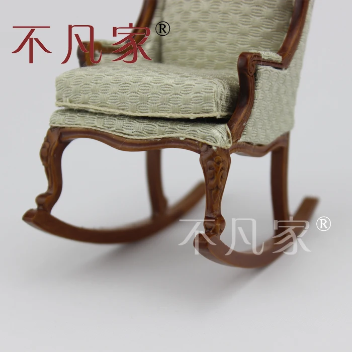 Кукольный домик 1/12 th Scale миниатюрная мебель ручной работы кресло качалка|miniature