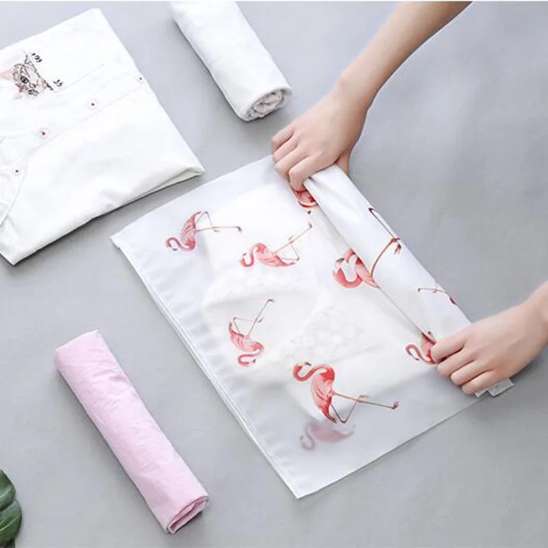 Creative Flamingo Pattern Cosmetic Bag EVA Sealed Transparent Make Up Beauty Bag Storage Toiletry Multifunction Wash Kit Creative Flamingo Pattern Cosmetic Bag EVA Sealed Transparent Make Up Beauty Bag Storage Toiletry Multifunction Wash Kit