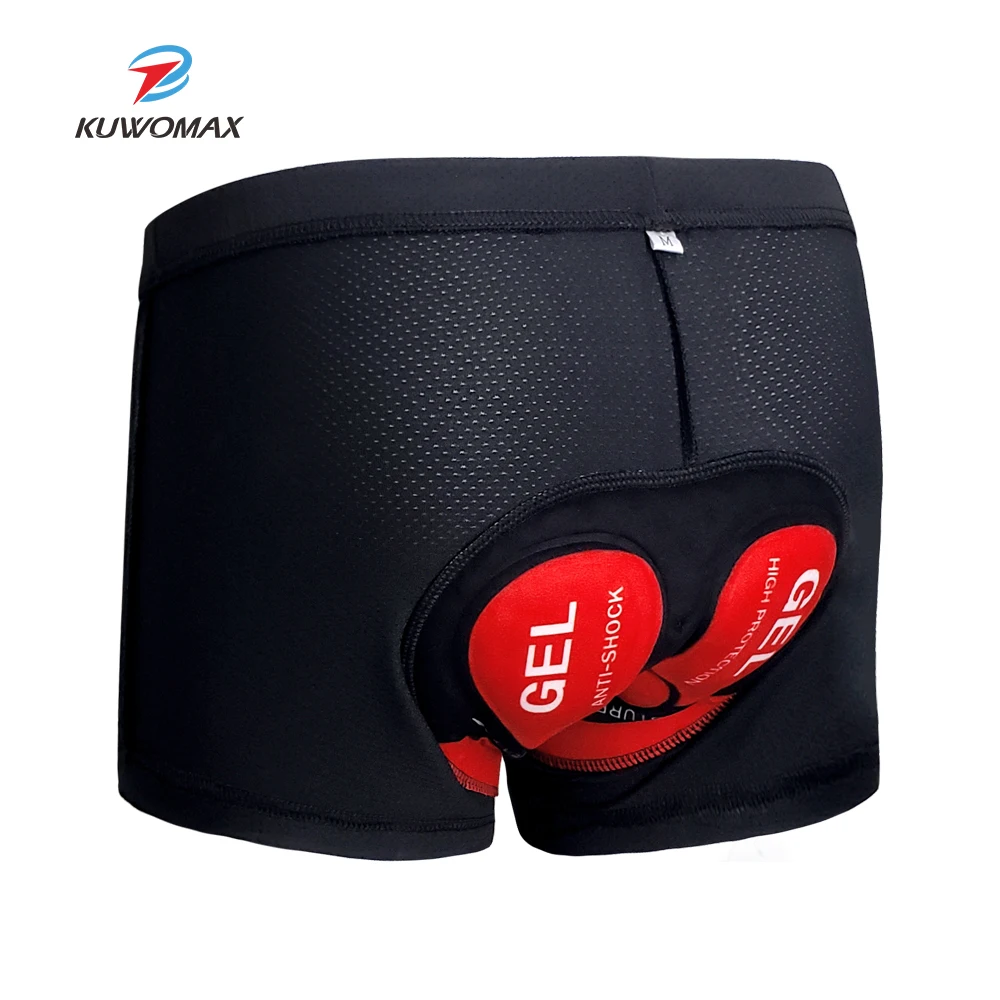 Kuwomax ciclismo jérsei men mountain mtb shorts pro 5d gel almofada à prova de choque ciclismo underpant para 9d gel bicicleta roupa interior