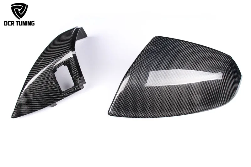 Для Audi Q5 Q7 SQ5 SQ7 2010-UP Замена Стиль углеродного волокна крышка зеркала заднего вида без полосы assit& с боковой assit