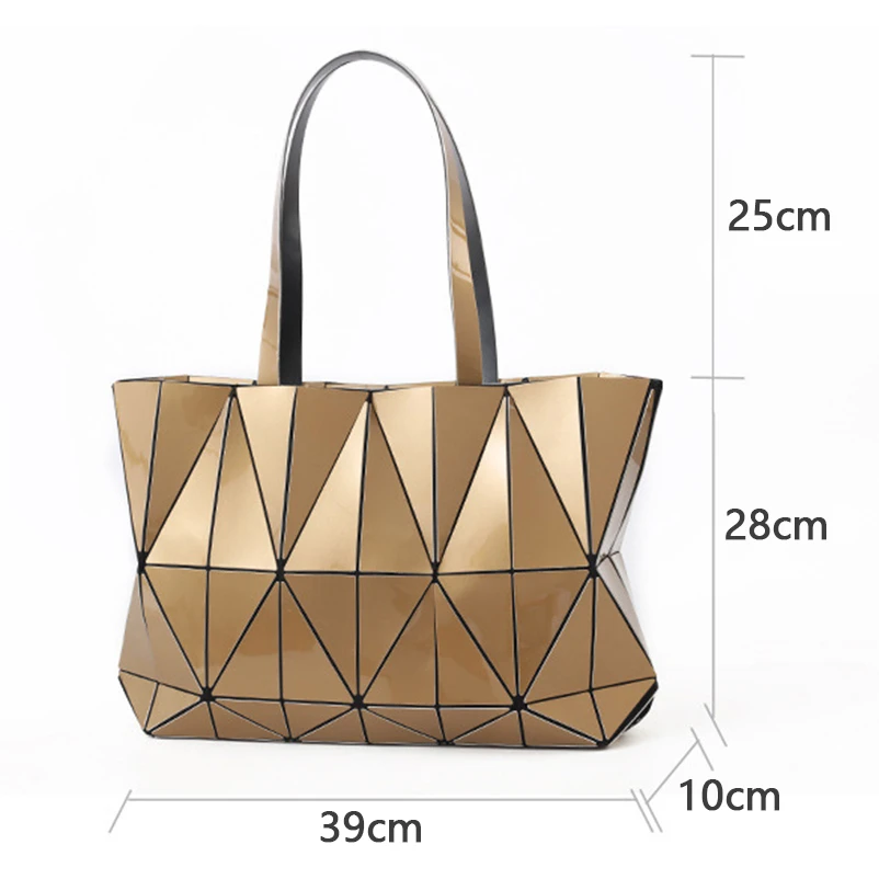 Nevenka Women Luminous Handbag Leather Shoulder Bag Women Geometric Handbags 2018 Large Tote Bag for Women Leather Crossbody Bag17