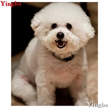 DIY Pet фото на заказ Алмазная картина бишон фризе 3D вышивка наборы рукоделие Рисунок собаки Алмазная вышивка, рукоделие