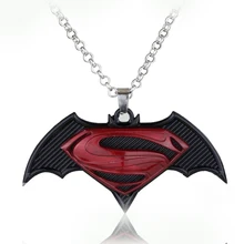The Avengers 4 Series Super Hero Batman Necklace Superman Batman War Batman Superman Necklaces Pendants for Women Men Jewelry printio batman