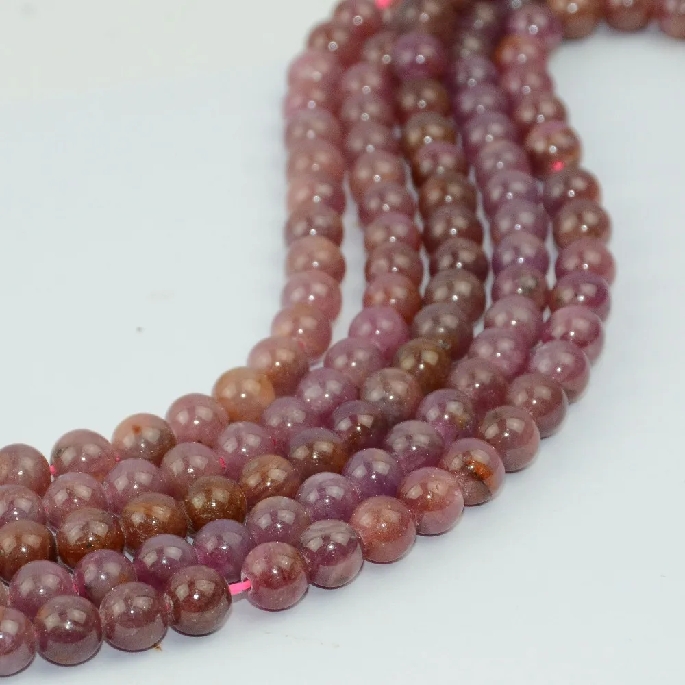 

Natural Precious Stone Ruby Loose Round Beads 6mm / 6.5mm / 7mm