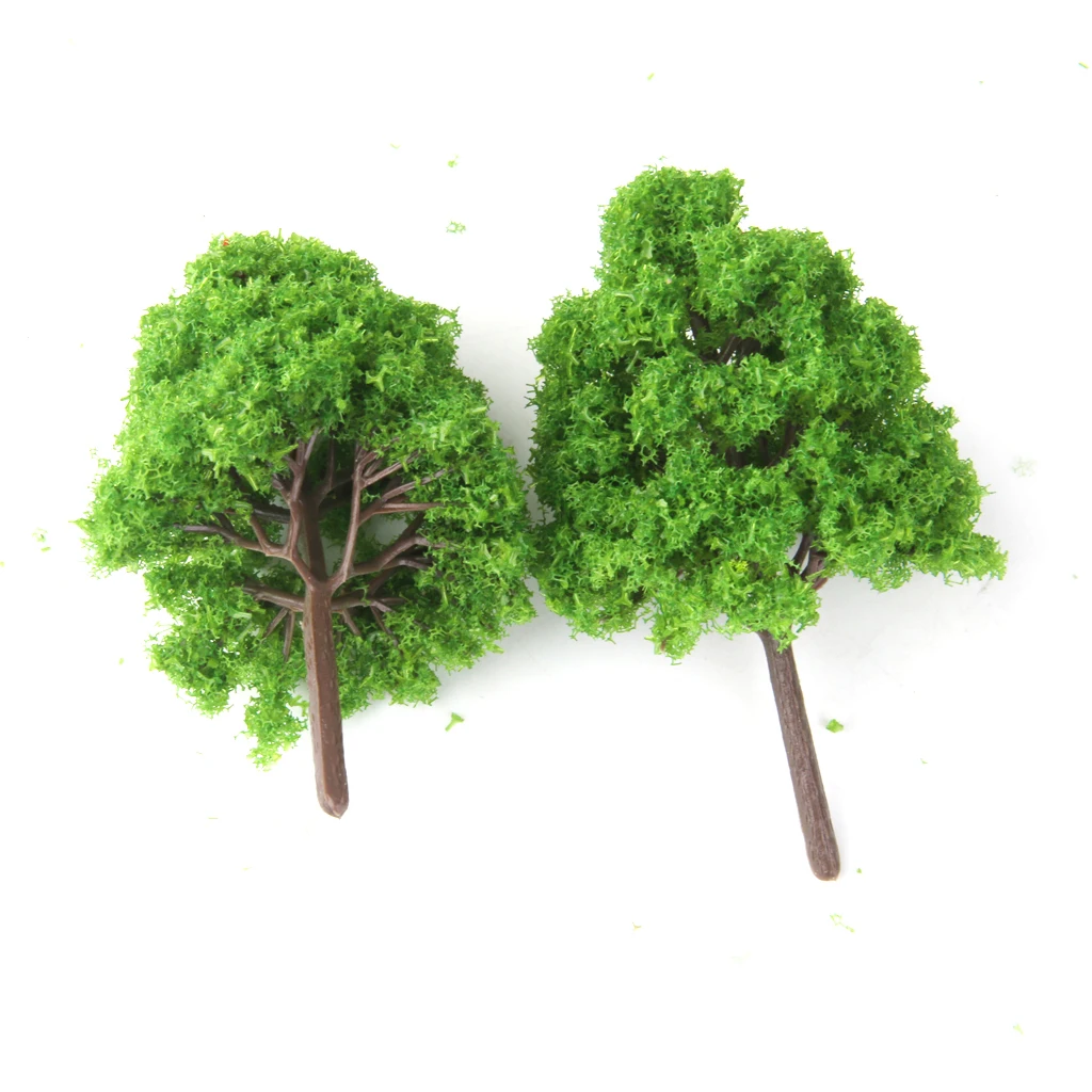 25Pcs Train Layout Model Trees 1:150 N Scale Garden War Game Diorama Scenery Accessory